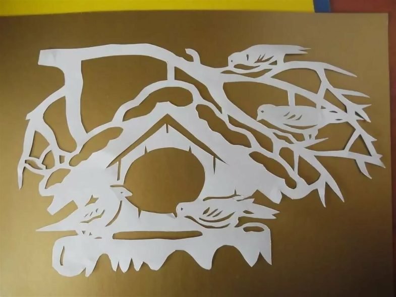 Вырезалки деревья новогодние