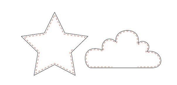 Подушка Звездочка выкройка