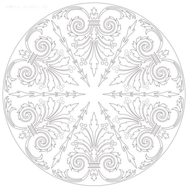 Трафарет тарелки