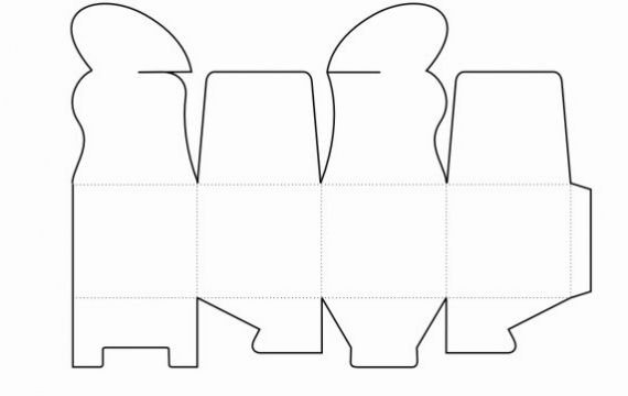 Развертка подарочной коробки