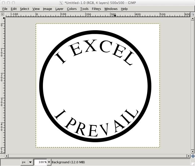 Написать надпись полукругом