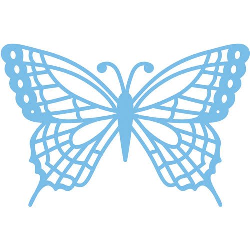 Трафарет бабочки для вырезания из бумаги