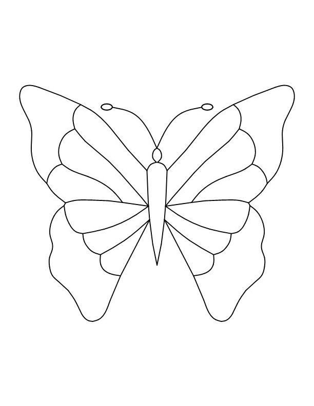 Витраж бабочка трафарет