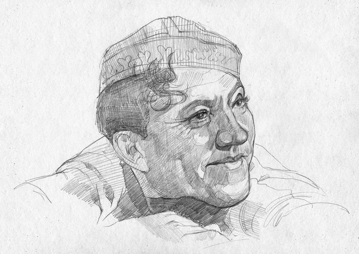 Юрий Никулин рисунок