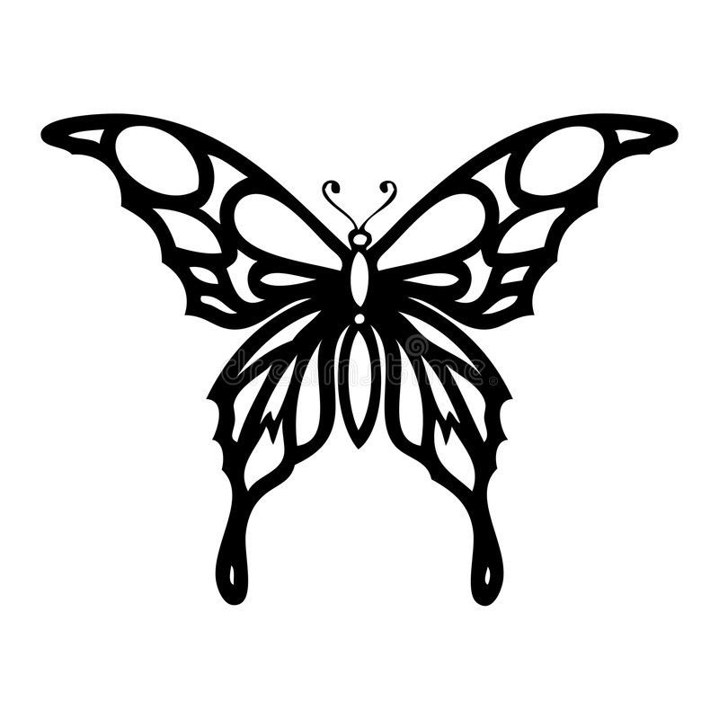 Трафареты бабочек для декора