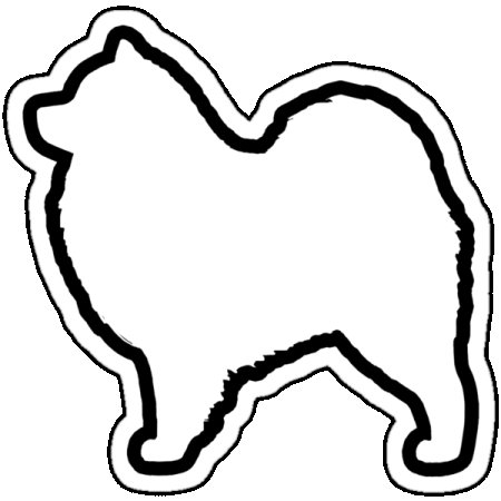 Самоед силуэт