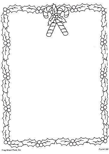 Новогодняя рамка раскраска