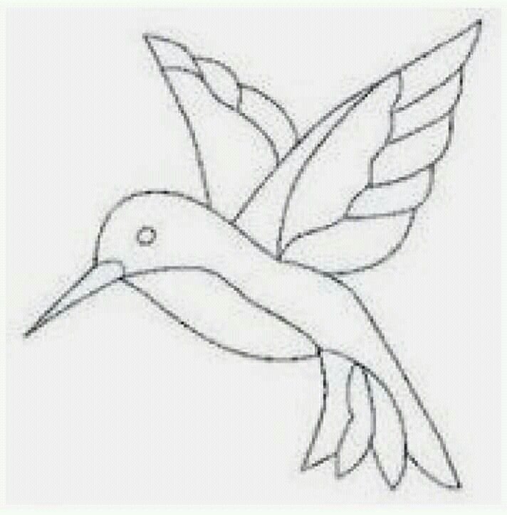 Трафареты для брошек птица