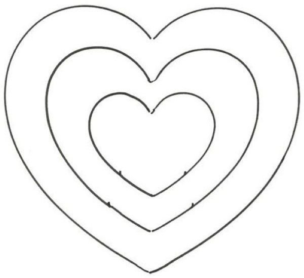 Сердечко шаблон