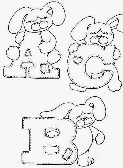 Алфавит из фетра выкройки