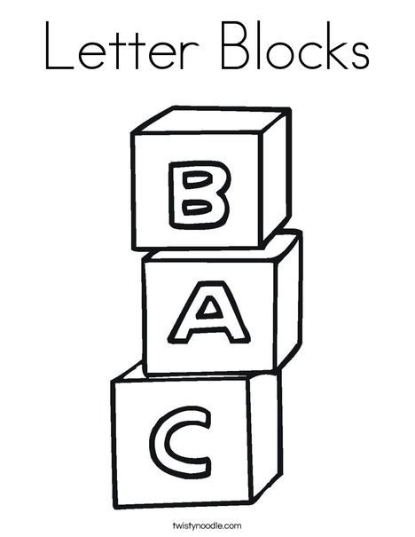 Кубики раскраска для малышей