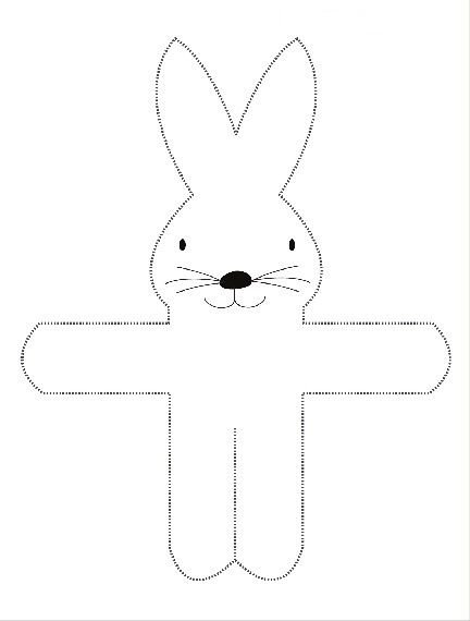 Поделка кролик из бумаги