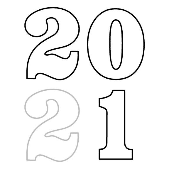 Трафарет "цифры"