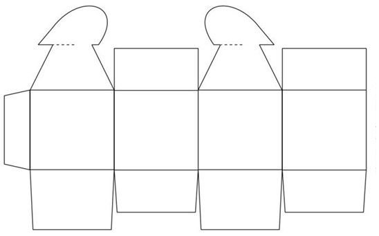 Развертки коробок для подарков