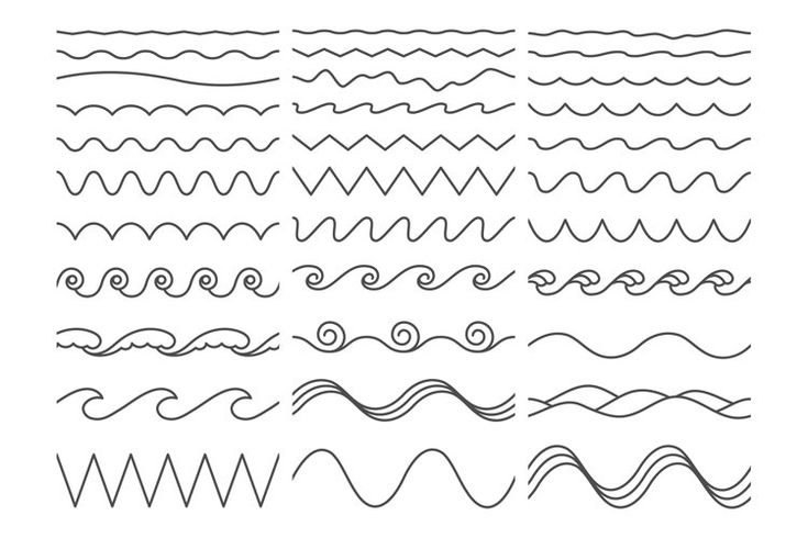 Красивая волнистая линия