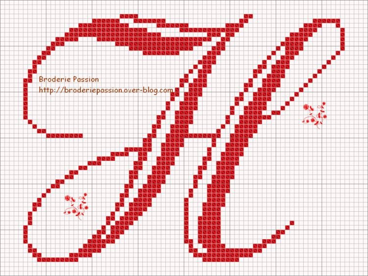 Красивые буквы для вышивки