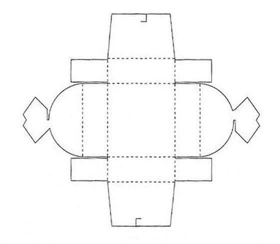 Развертка подарочной коробки