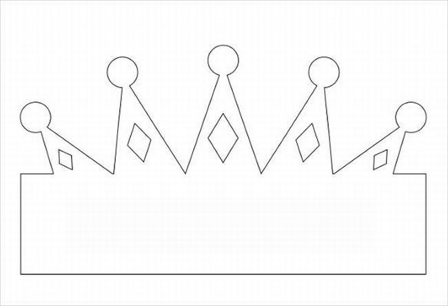 Корона трафарет