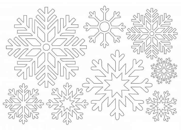 Красивые снежинки на окна