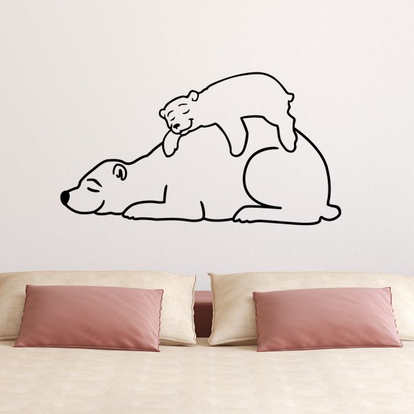 Интерьерная наклейка на стену Медвежонок