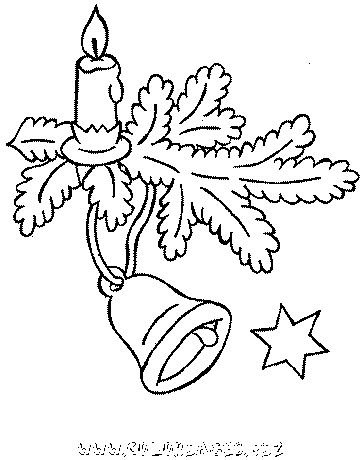 Новогодняя свеча раскраска