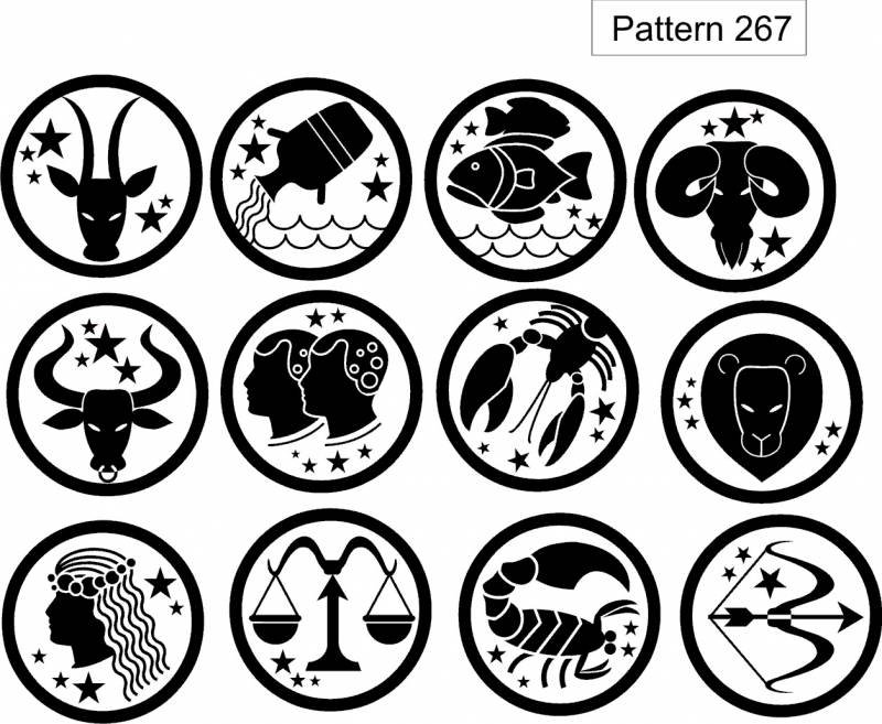 Векторные изображения знаков зодиака