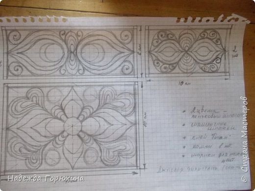 Трафареты для филиграни из джута