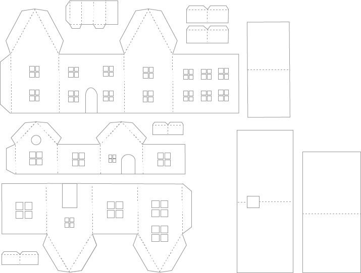 Развертка домика