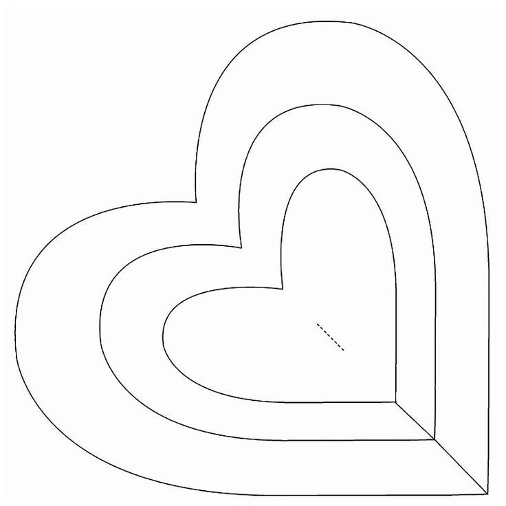 Сердечко шаблон