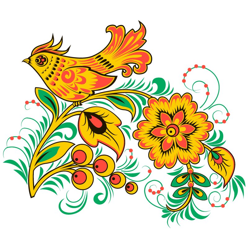 Роспись Хохломская русская народная