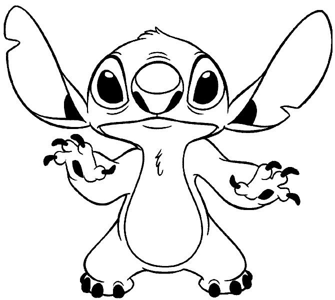 Лео и Стич раскраска