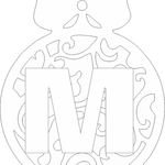 Буквы в шарах вытыканка новогодние