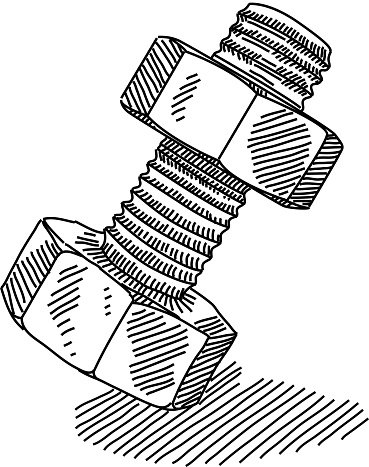 Болт нарисованный