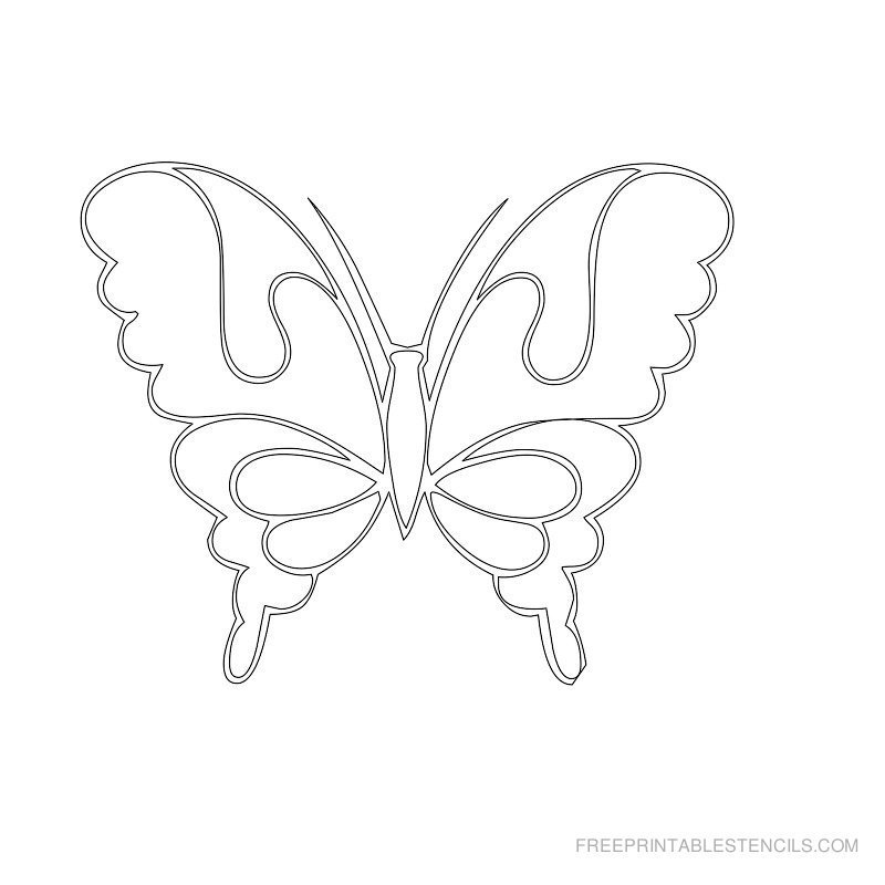 Трафареты бабочки