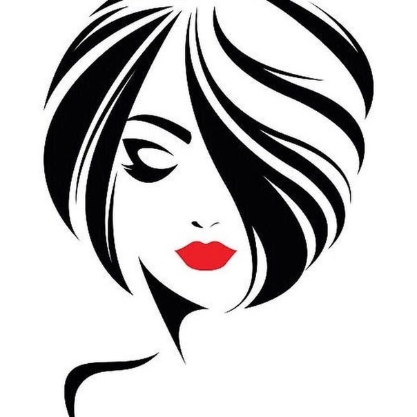 Силуэт лица девушки