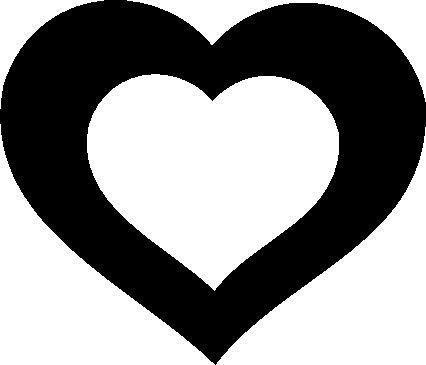 Трафарет сердечко для торта