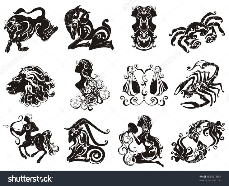 Знаки зодиака тату эскизы