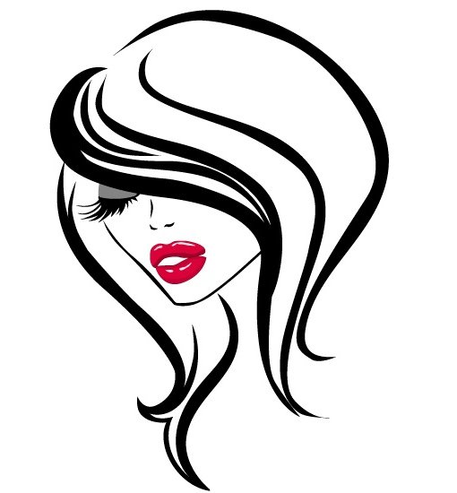 Контур девушки