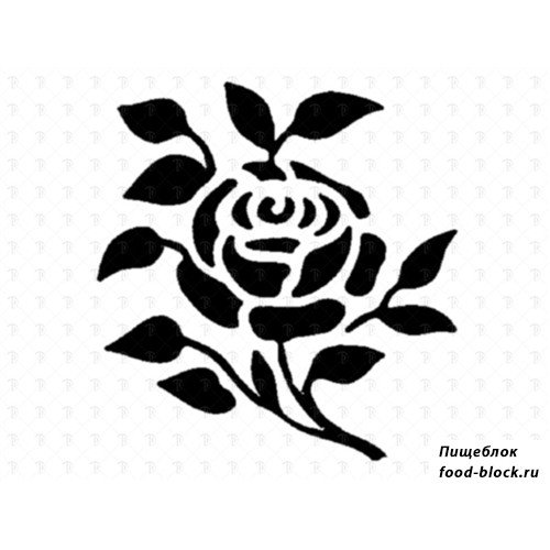 Трафарет для торта цветы