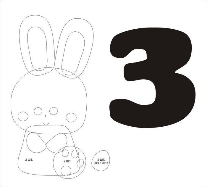 Игрушки из фетра шаблоны