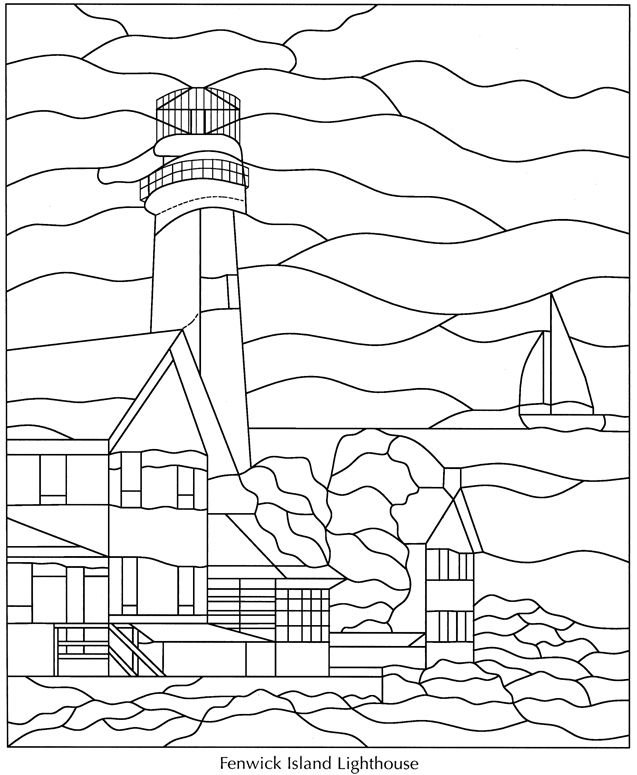 Трафарет для витража на стекле