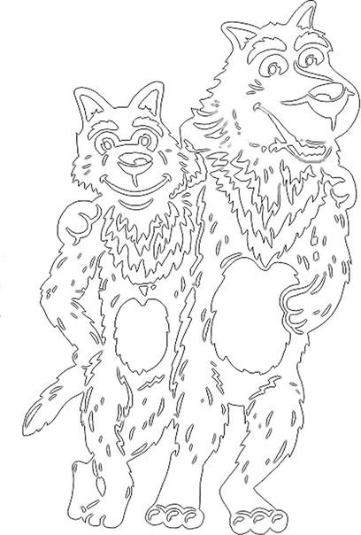 Вытынанка Медвежонок