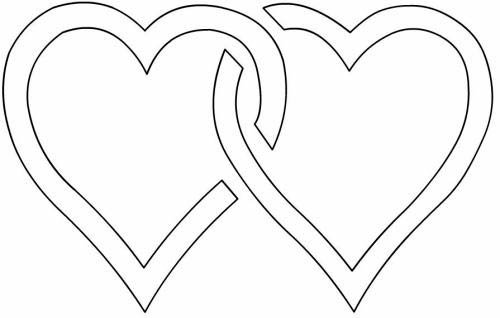 Трафарет сердечки