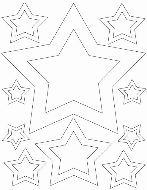 Трафареты на окна звездочки