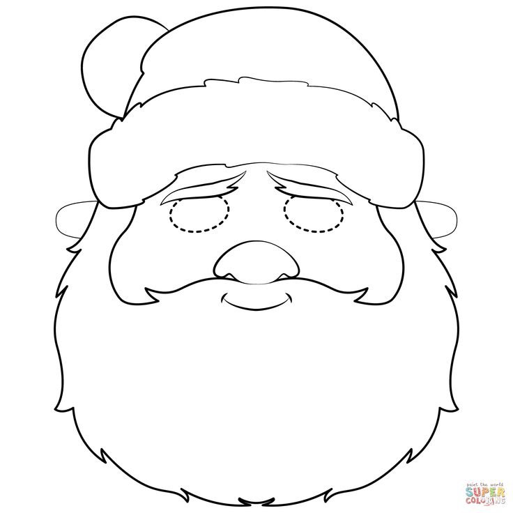 Маска дед Мороз