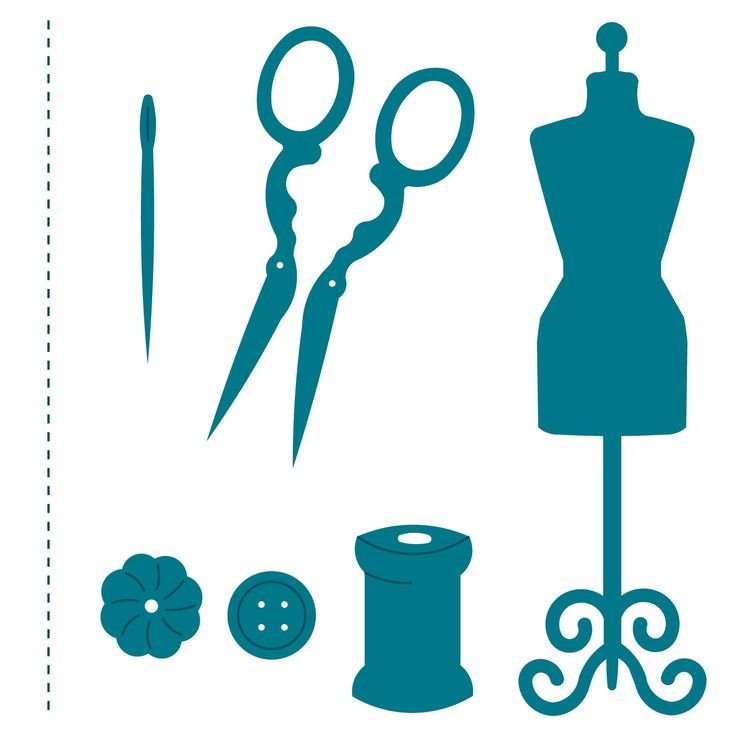 Шитье по трафаретам