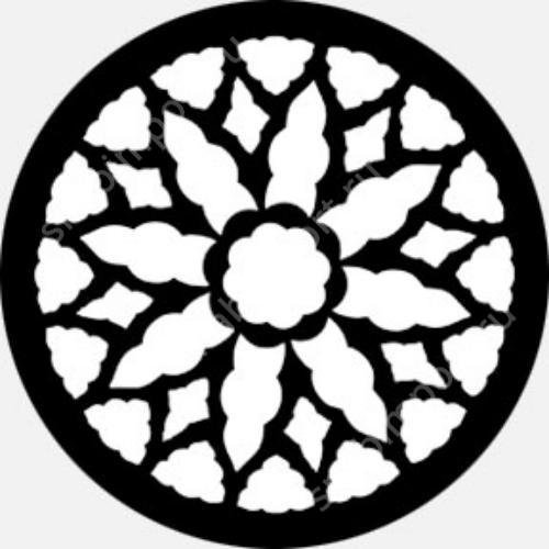 Готическая роза трафарет