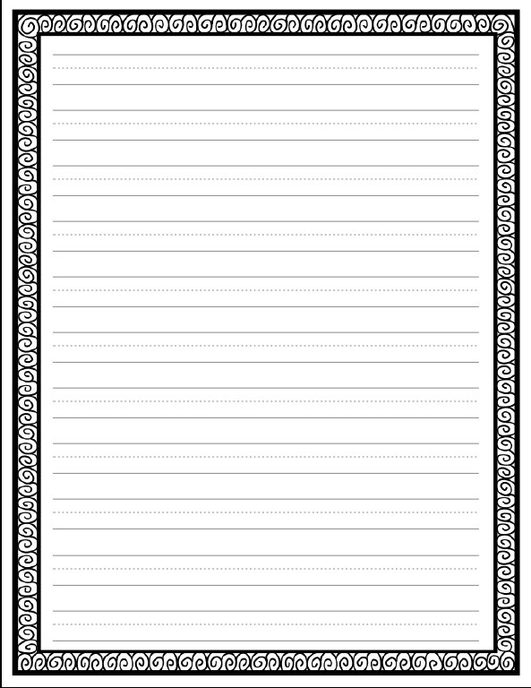 Линованный листок а4