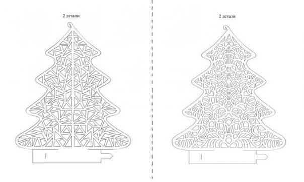 Объемная ажурная елка