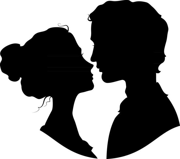 Мужской и женский силуэт